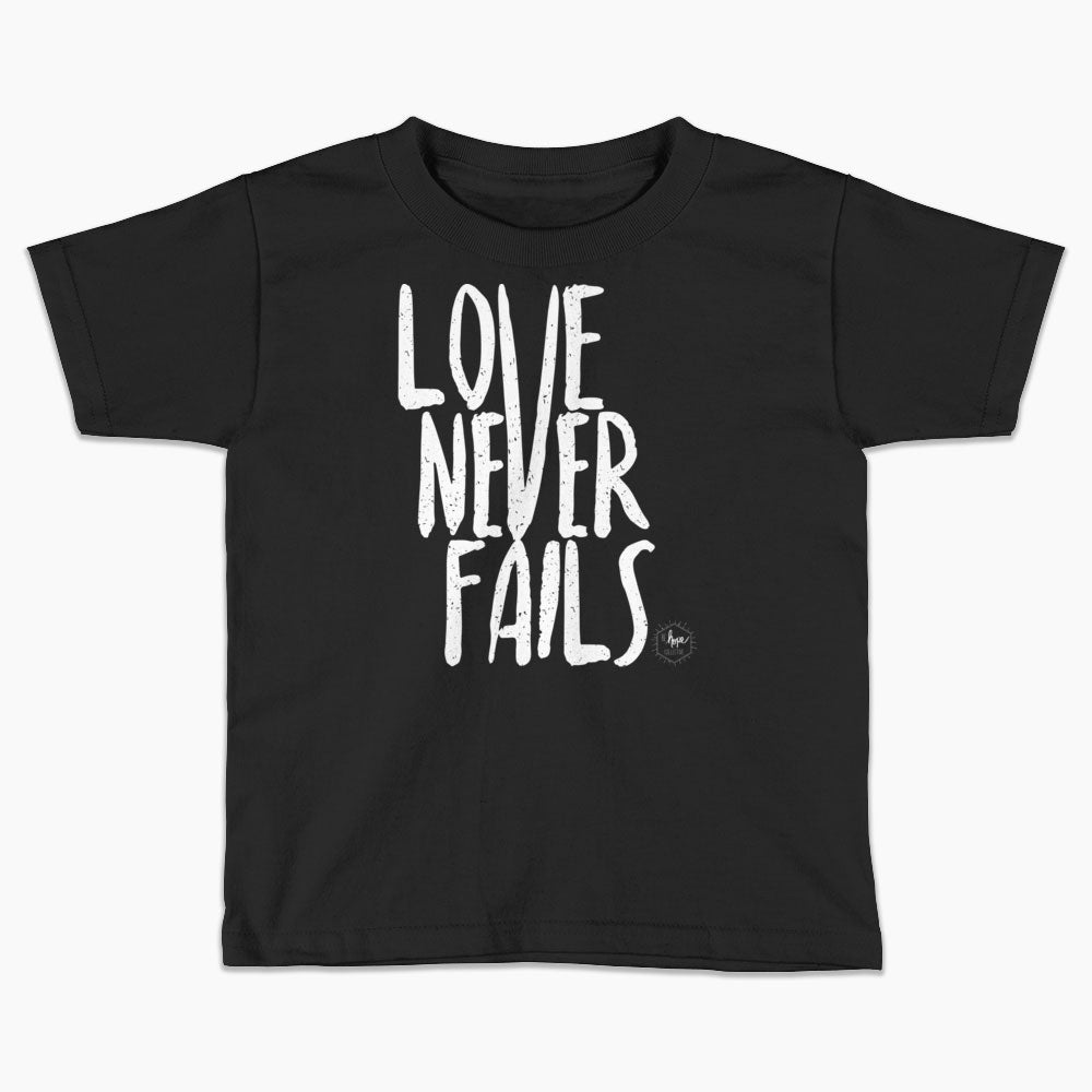 Love Never Fails Kids T-Shirt