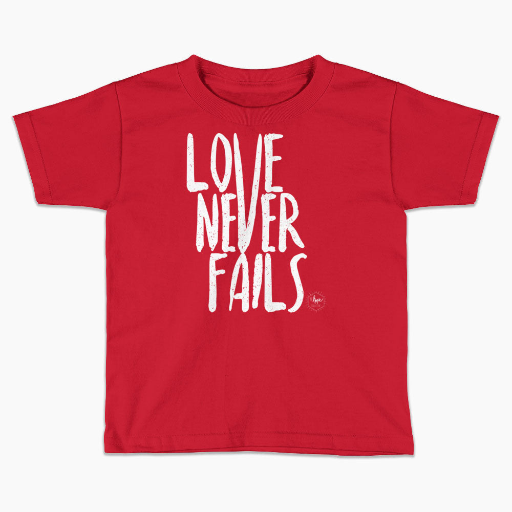 Love Never Fails Kids T-Shirt