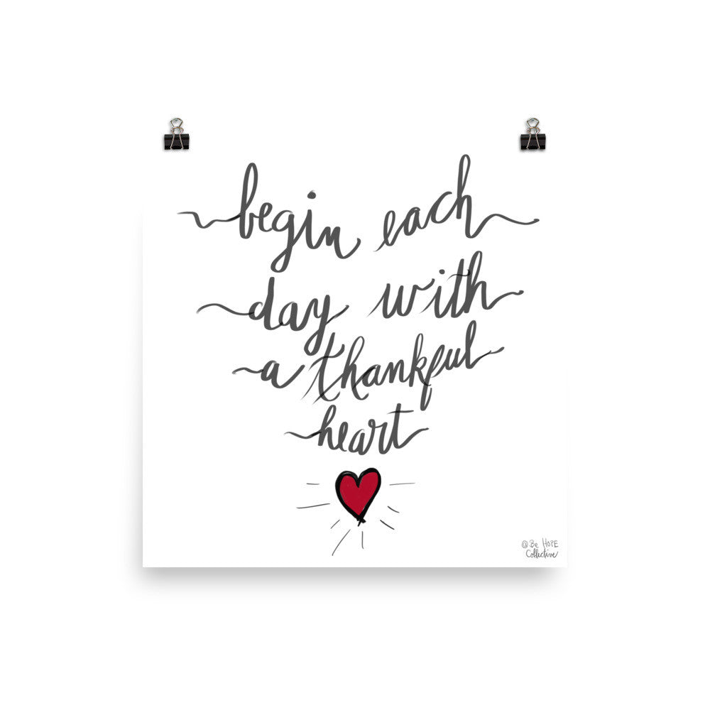 Thankful Heart Poster