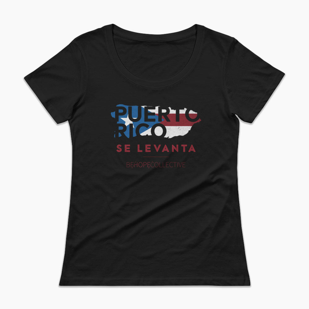 Puerto Rico Se Levanta Ladies' Scoopneck